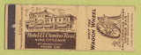 Matchbook Cover - Hotel El Camino Real King City CA Wagon Wheel WEAR
