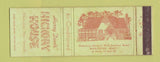 Matchbook Cover - Hickory House Worcester MA WORN