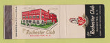 Matchbook Cover - The Rochester Club NY WEAR