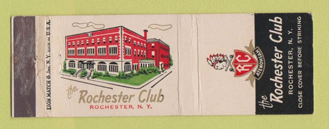 Matchbook Cover - The Rochester Club NY WEAR