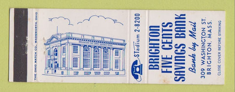 Matchbook Cover - Brighton Five Cents Savings Bank Brighton MA WEAR