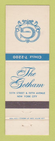 Matchbook Cover - The Gotham Hotel New York City