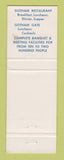 Matchbook Cover - The Gotham Hotel New York City
