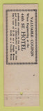 Matchbook Cover - 44th St Hotel New York City