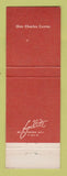 Matchbook Cover - The Center Club Baltimore MD