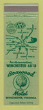 Matchbook Cover - Boxwood Motel Winchester VA