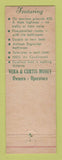 Matchbook Cover - Boxwood Motel Winchester VA