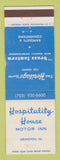 Matchbook Cover - Hospitality House Motor Inn Arlington VA WEAR