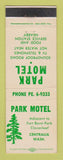 Matchbook Cover - Park Motel Centralia WA