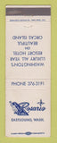 Matchbook Cover - Rosario Resort Hotel Eastsound WA