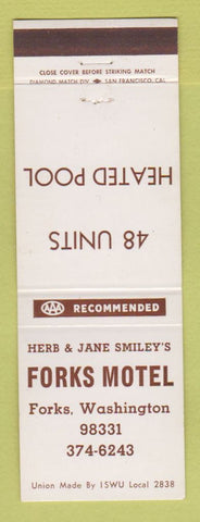 Matchbook Cover - Forks Motel Forks WA