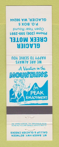 Matchbook Cover - Glacier Creek Motel Glacier WA