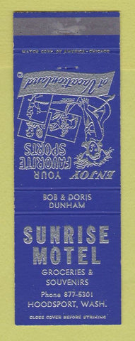 Matchbook Cover - Sunrise Motel Hoodsport WA girlie