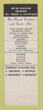 Matchbook Cover - Andirons Motel Lodge Mount Snow VT