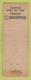 Matchbook Cover - Charlie Summerfield AIB Delegate Convention Boston 1940 WEAR