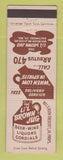Matchbook Cover - Lil Brown Jug Liquor Baltimore MD WORN BACK