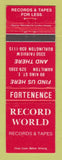 Matchbook Cover - Record World Music Burlington ON