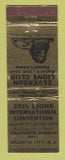 Matchbook Cover - Elverson Lions Club Convention Atlantic City NJ PA GOLD WEAR