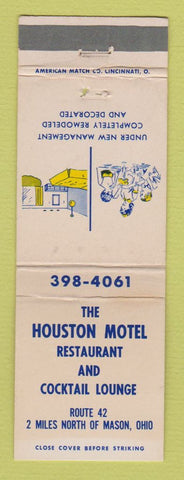 Matchbook Cover - Houston Motel Mason OH WEAR