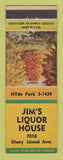 Matchbook Cover - Jim's Liquor House Chicago IL