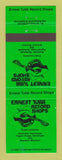 Matchbook Cover - Ernest Tubbs Record Shops Nashville Pigeon Forge TN  GREEN