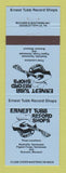 Matchbook Cover - Ernest Tubbs Record Shops Nashville Pigeon Forge TN  BLUE
