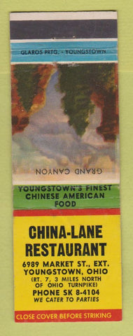 Matchbook Cover - China Lane Restaurant Youngstown OH