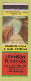 Matchbook Cover - Johnson Floor Company