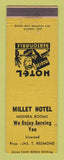 Matchbook Cover - Millet Hotel AB? WEAR