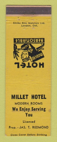 Matchbook Cover - Millet Hotel AB? WEAR