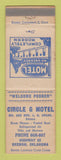 Matchbook Cover - Circle G Motel Okemah OK
