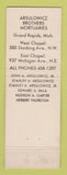 Matchbook Cover - Arsulowicz Brothers Mortuary Grand Rapids MI WEAR