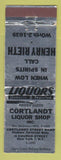 Matchbook Cover - Cortlandt Liquor Store New York City WEAR