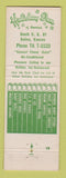 Matchbook Cover - Holiday Inn Salina KS