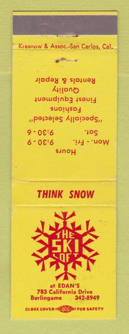 Matchbook Cover - Ski Loft Skiing Burlingame CA