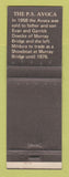 Matchbook Cover - Showboat Avoca Mildura Australia WEAR