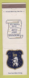 Matchbook Cover - Hackensack Golf Club Oradell NJ WEAR