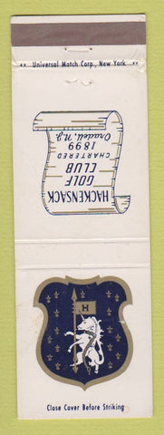 Matchbook Cover - Hackensack Golf Club Oradell NJ WEAR