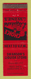 Matchbook Cover - Swanson's Liquor Store Jamestown NY