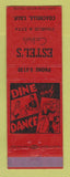 Matchbook Cover - Estel's Cocktails Coachella CA CREASED