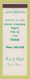 Matchbook Cover - Fred Pfeifle Funeral Home