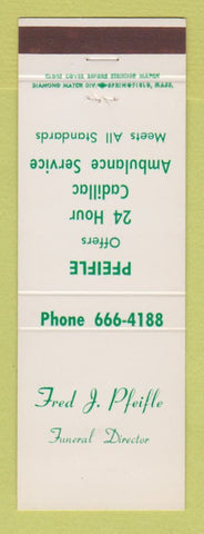 Matchbook Cover - Fred Pfeifle Funeral Home