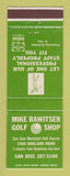 Matchbook Cover - Mike Rawitser Golf Shop San Jose CA