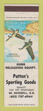 Matchbook Cover - Patten's Sporting Goods North Haverhill NH WEAR