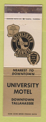 Matchbook Cover - University Motel Tallahassee FL