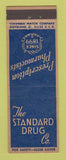 Matchbook Cover - Standard Drug Company