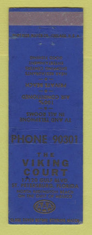 Matchbook Cover - Viking Court Motel St Petersburg FL WEAR