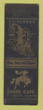 Matchbook Cover - Bader Cafe Camden SAMPLE WEAR