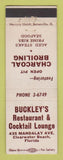 Matchbook Cover - Buckley's Restaurant Cocktail Bar Clearwater Beach FL