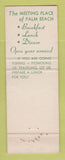 Matchbook Cover - Benny's Restaurant Deli Palm Beach FL WEAR
